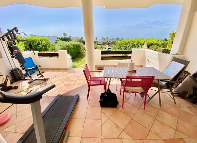Great garden apartment with sea and Gibraltar views!